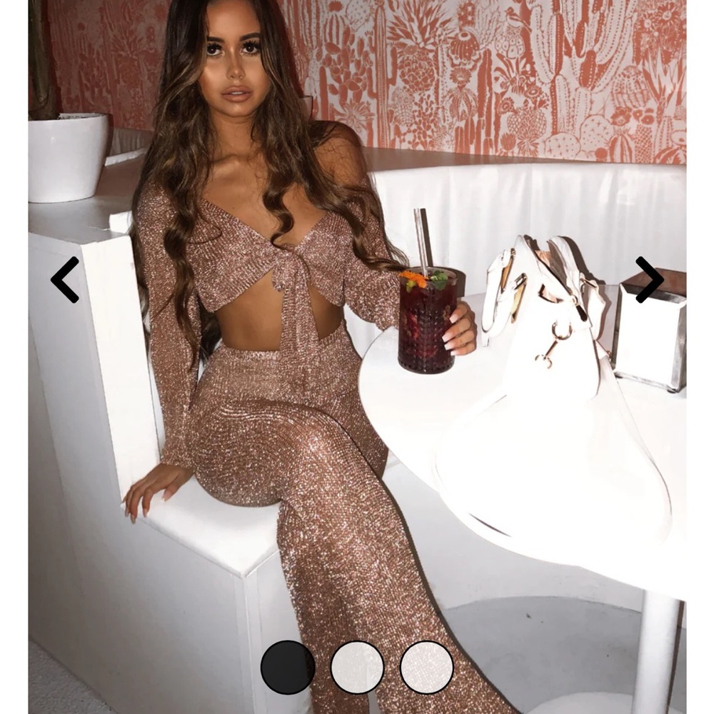 Two piece flare pant set